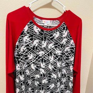 LULAROE Women's Like-new REGUAR SIZE XL Multicolor Baseball Shirt